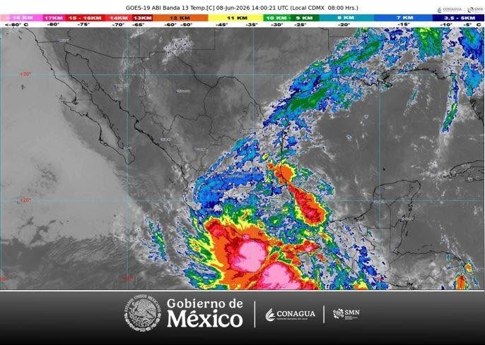 SE FORMA LA TORMENTA TROPICAL BORIS