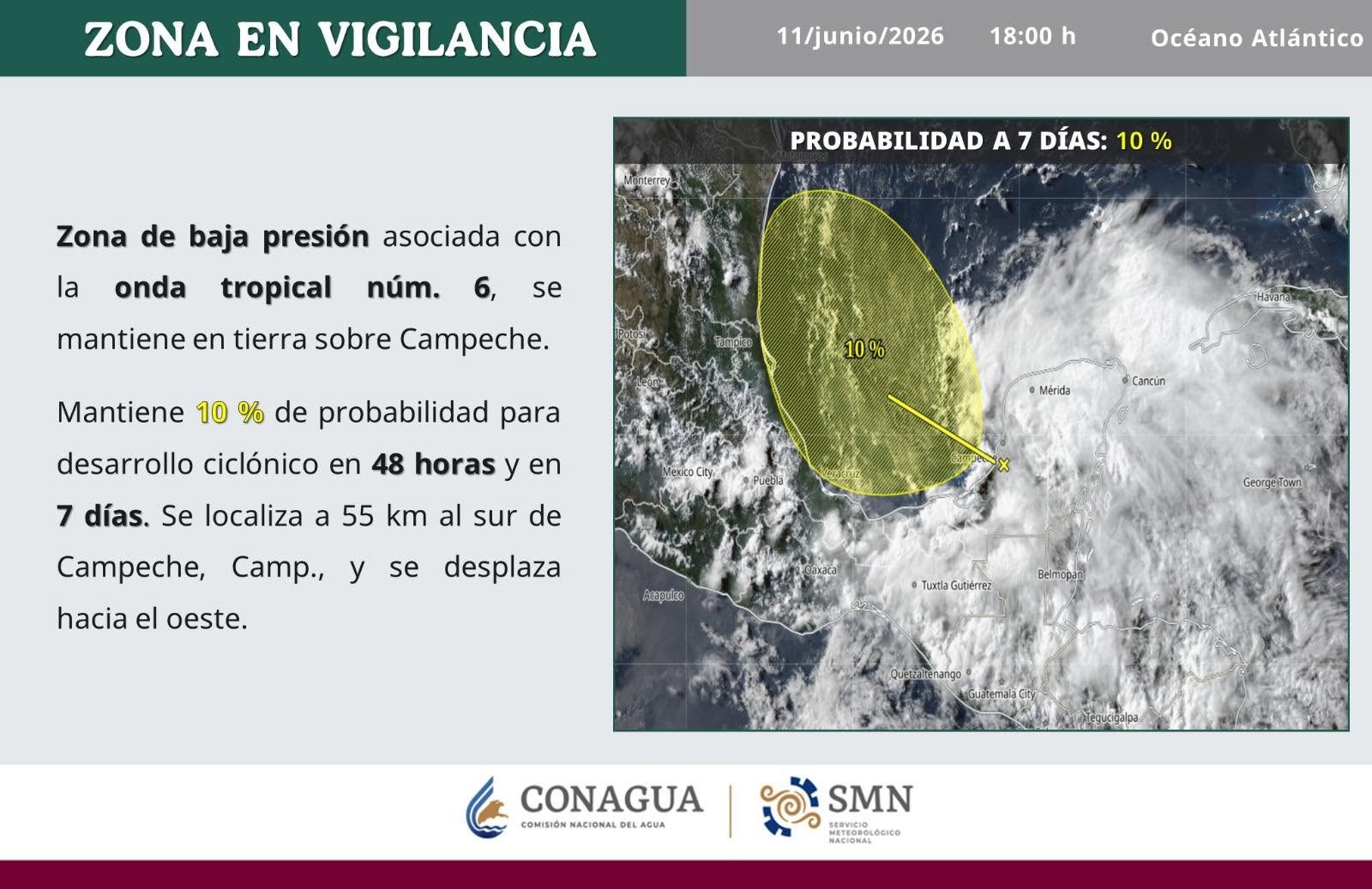 MANTIENEN MONITOREO SOBRE BAJA PRESIÓN 