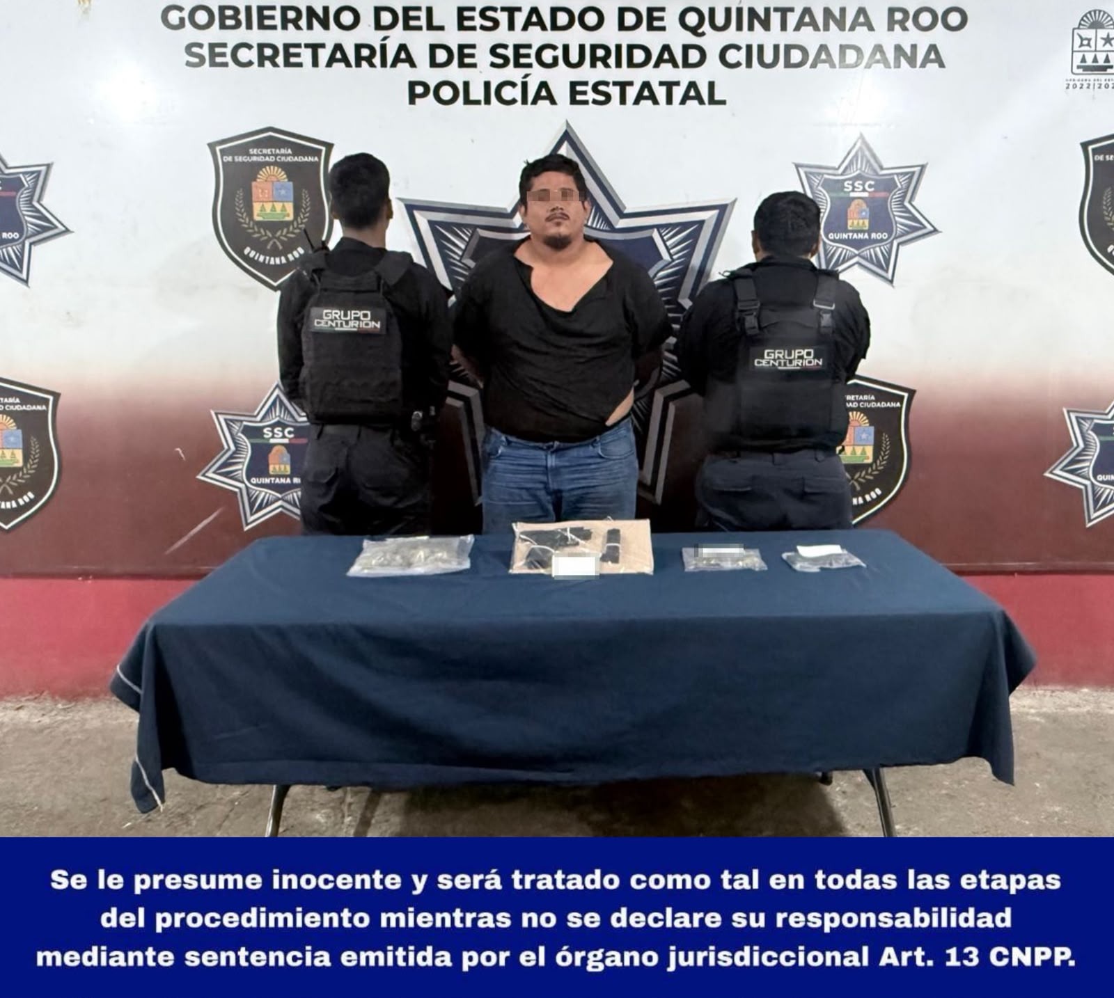 CAPTURA EL GRUPO CENTURIÓN A PRESUNTO NARCOMENUDISTA ARMADO
