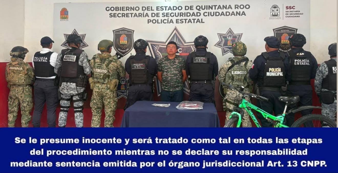 DETIENEN A SUJETO CON PRESUNTA DROGA EN OTHÓN P. BLANCO