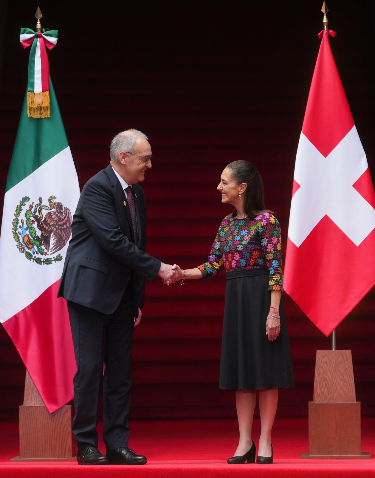VAMOS A SEGUIR AMPLIANDO Y DIVERSIFICANDO NUESTRAS RELACIONES: PRESIDENTA CLAUDIA SHEINBAUM TRAS REUNIÓN CON EL PRESIDENTE DE LA CONFEDERACIÓN SUIZA, GUY PARMELIN
