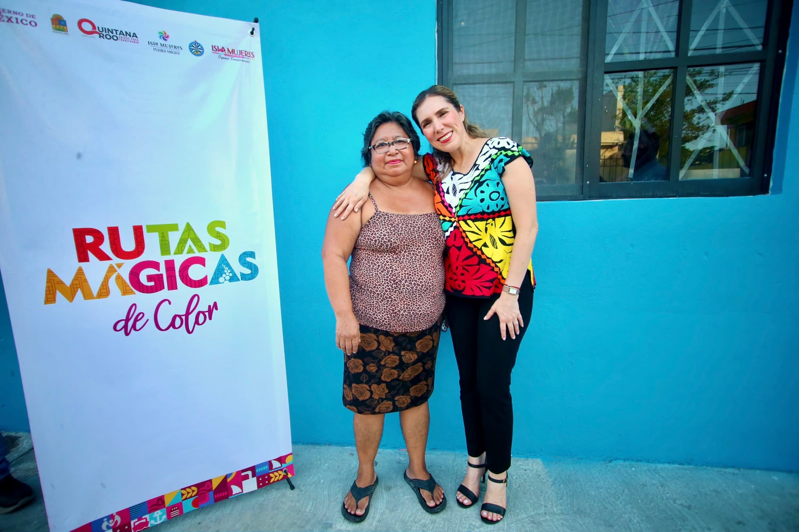 Transforman imagen urbana de Isla Mujeres con el programa Rutas Mágicas de Color